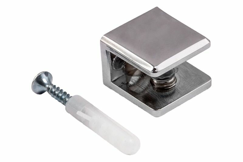 фото Полкодержатель для стекла АК104 (8-10мм) хром, AKS