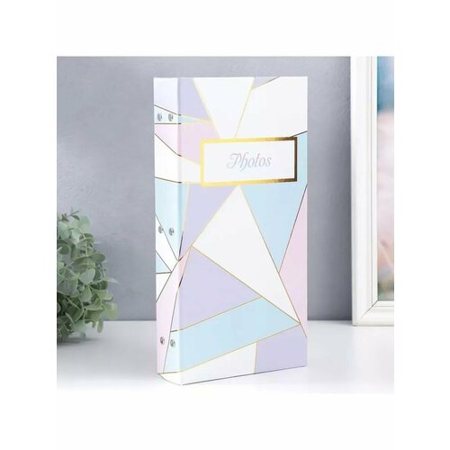 Фотоальбом на 300 фото Геометрия золото 335х175х5 см 1137₽