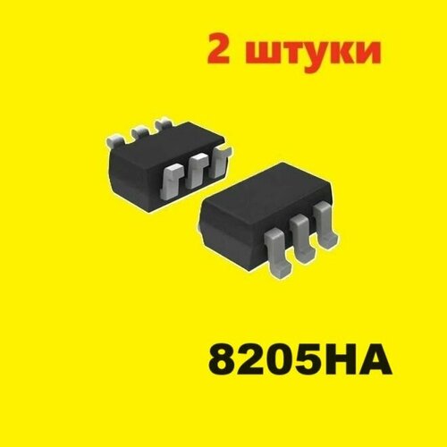 8205HA микросхема, аналог (2 шт.) SOT23-6 SMD схема, аналог, характеристики 2N-MOSFET цоколевка SOT-23-6 элемент, datasheet 8205НА