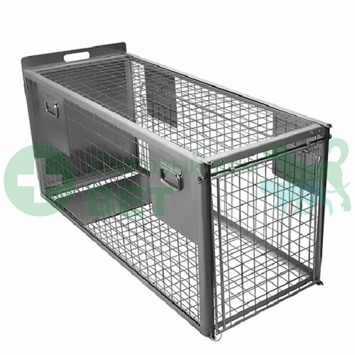 ТД ВЕТ Клетка-ловушка для собак КЛ-9 1300х500х600700h мм каркас серый сварная TD00470 Т0000048719 45272₽