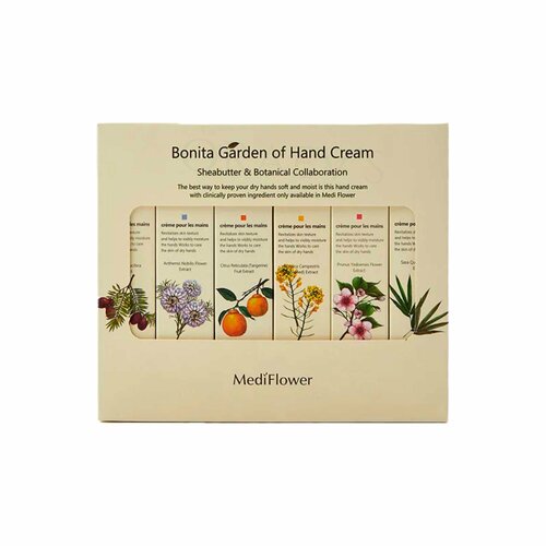 Подарочный набор кремов для рук Medi Flower Bonita Garden Hand Cream Set 6 шт 2999₽