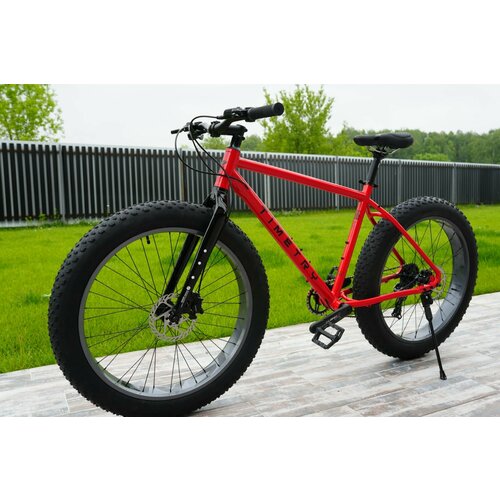 Велосипед фэтбайк Fatbike Time Try TT2228s 26 Алюминиевая рама 195 Гидравлический тормоз красный 36900₽