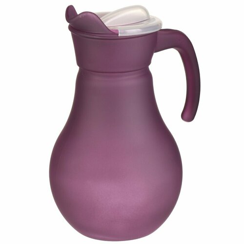 Кувшин стеклянный 1 л с крышкой фиолетовый KrS944 901₽