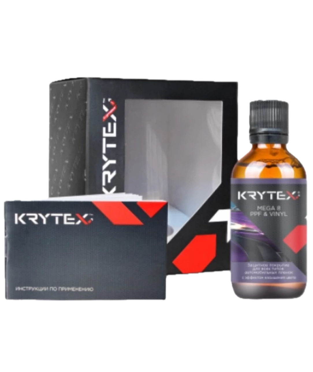 KRYTEX MEGA 8 PPF&VINYL Зашитное керамическое покрытие для пленок, 50мл