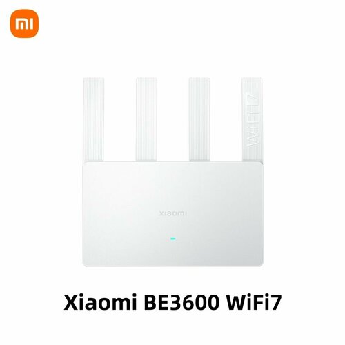 Умные Роутер Xiaomi Mi BE3600 Qualcomm WI-FI 7 4K QAM Mesh(Xiaomi easy connect Mihome APP)CN версия, Белый белый