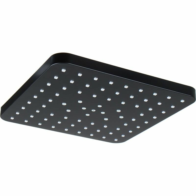 фото Лейка верхнего душа Melodia Della Vita квадрат 225*225мм черная MKP27001С_bk