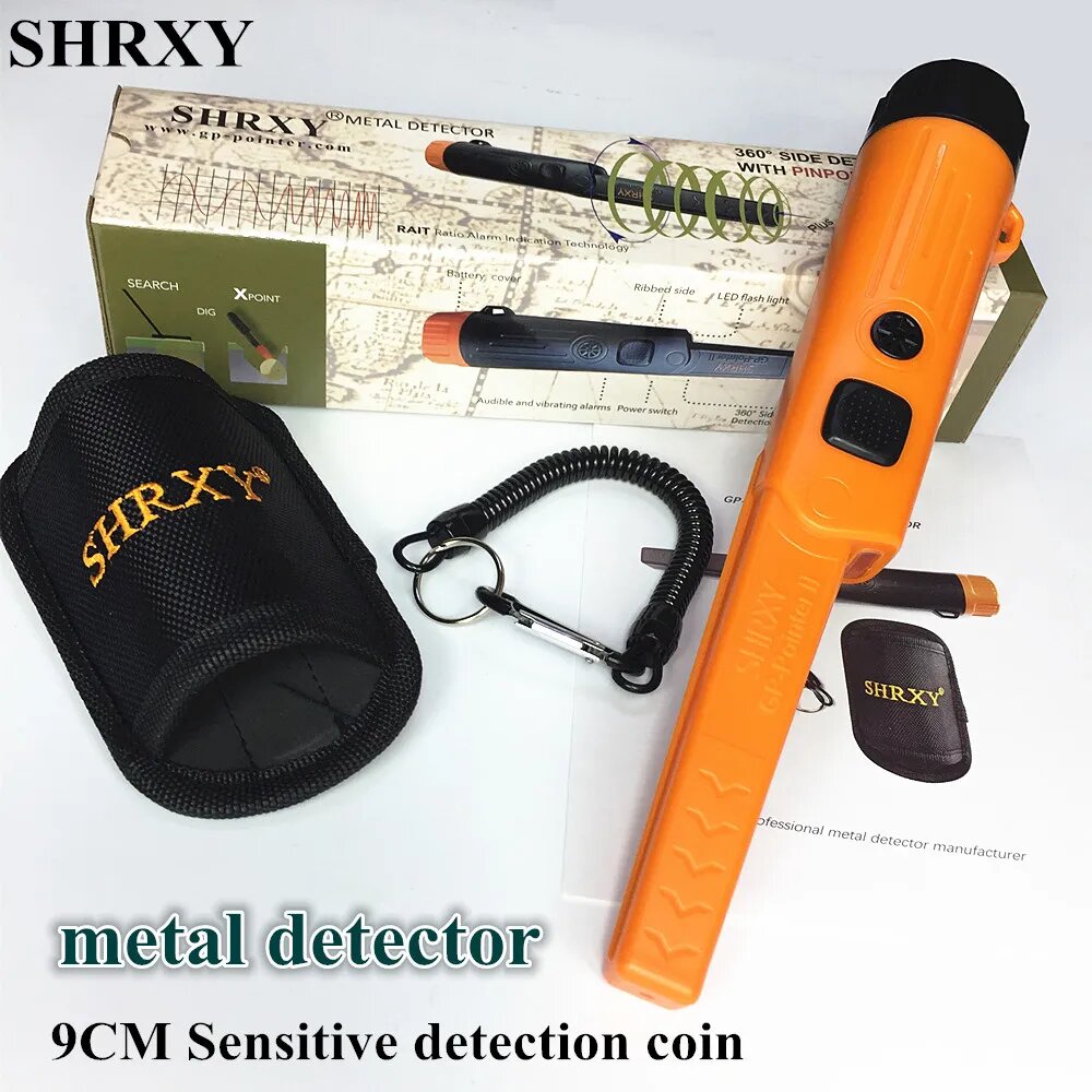 Модернизированный Профессиональный точечный ручной металлоискатель SHRXY TRX GP-pointer2, водонепроницаемый статический Регулируемый точечный указатель, original — фото 1