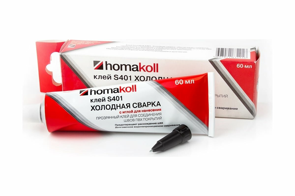 Клей холодная сварка для линолеума homakoll S401 с иглой туба 60 мл