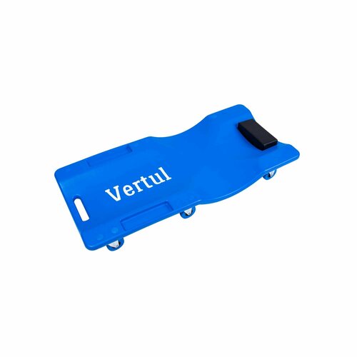 фото Лежак ремонтный vertul vr50328, на колесах, ударопрочный, синий, 42 см