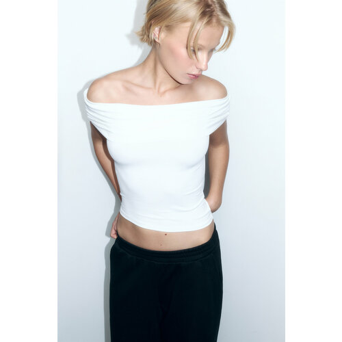 фото Блуза befree basic, размер xl, белый