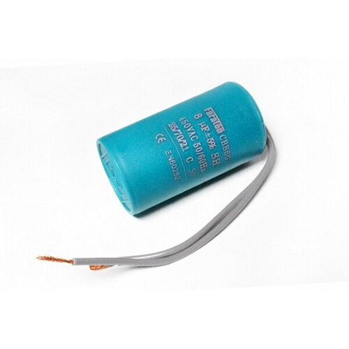Пусковой конденсатор CBB60-K 8 мкФ 450В 2L FARATON 2 шт 35x35x60 мм 460₽