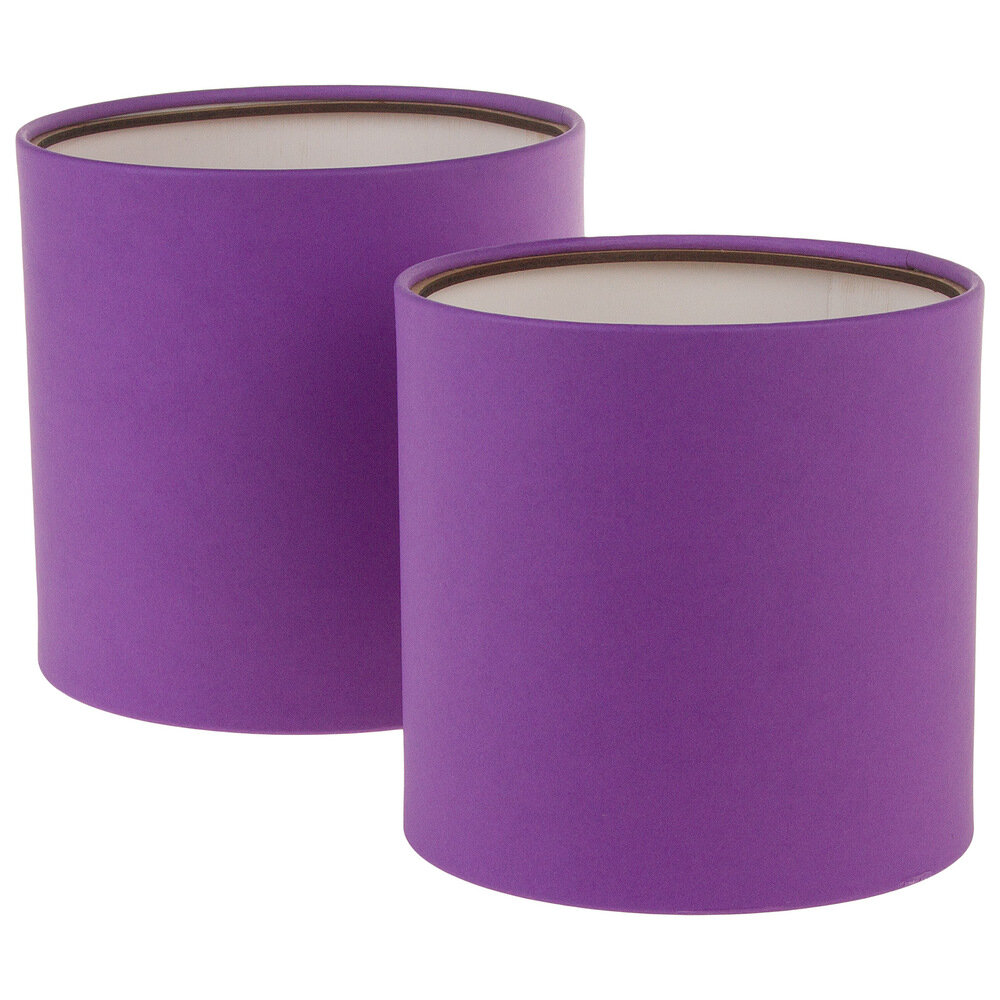 Коробка шляпная D18xH18 см D16xH16 см набор (2 шт) без крышки Фиолетовый lepestok.moscow