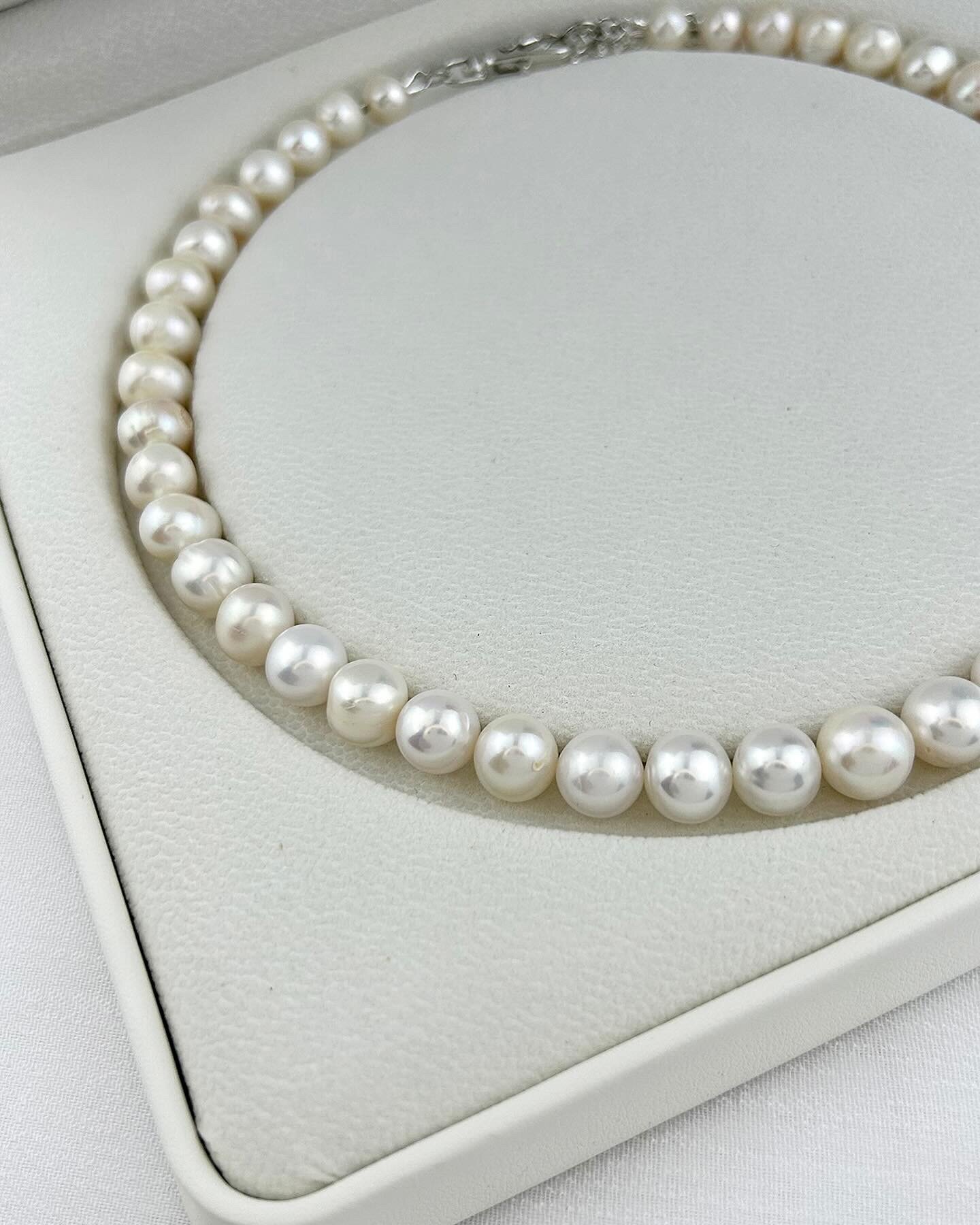 Колье Silver Moda, жемчуг культивированный, жемчуг пресноводный, длина 45 см, white — фото 1