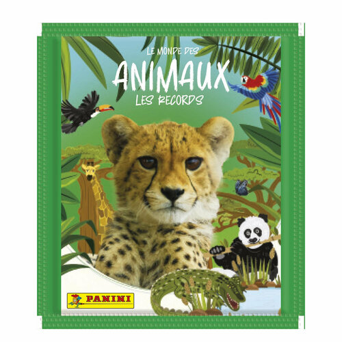 10 пакетиков Мир Животных. Рекорды Panini (50 наклеек)