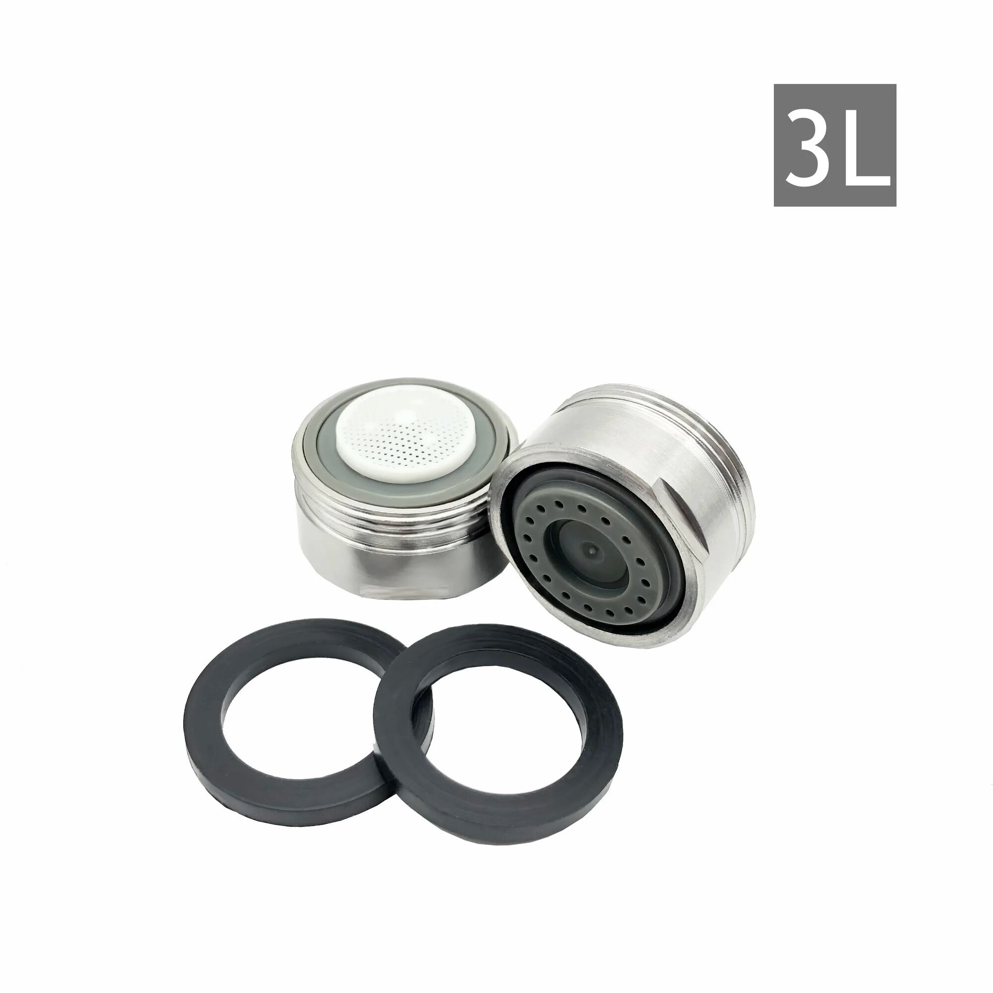 WASOURLF 2 шт. водосберегающий кран-аэратор из нержавеющей стали корпус M24 наружная резьба 2 л 3 л 4 л кран кухонные аксессуары фитинг 3L