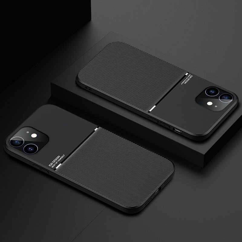 Чехол из деловой кожи MyPads для Apple iPhone 12 Mini с магнитным авто-держателем и защитой камеры — фото 1