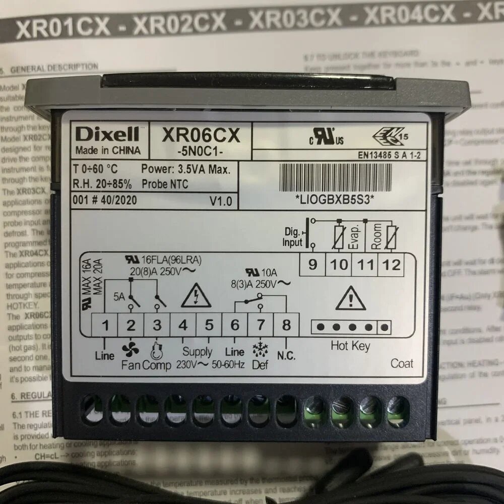 Dixell XR06CX Электронный регулятор температуры Elf — фото 1