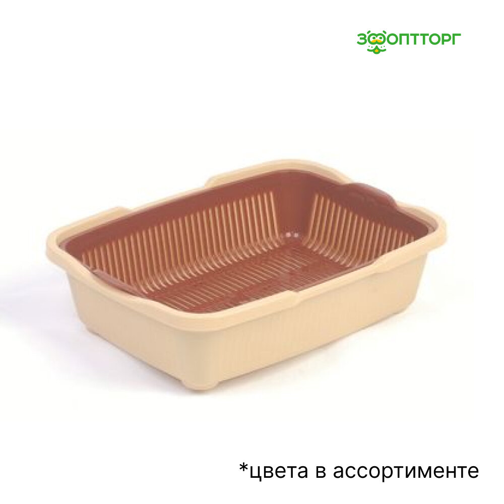 Dunya Dogysh Туалет малый с сеткой для кошек 37*27*8см