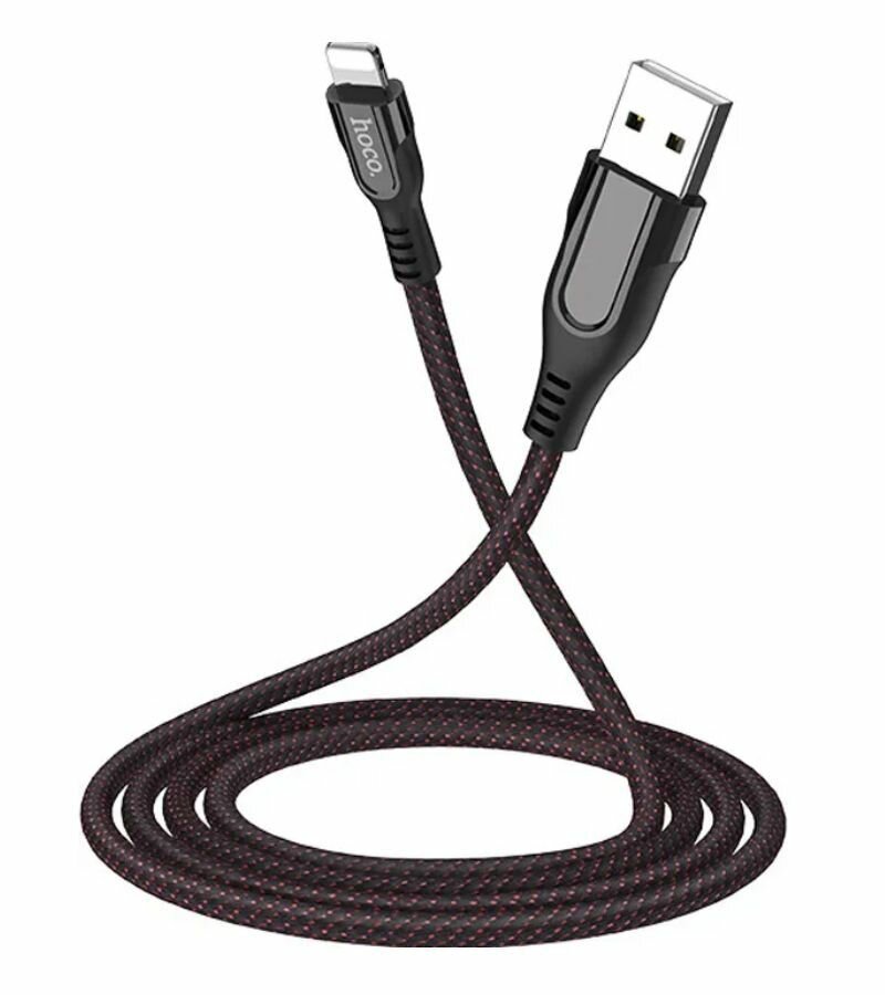 Кабель HOCO U54 Lighting 8 pin 2.4A черный