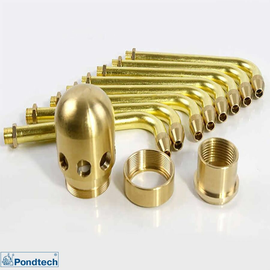 Фонтанная насадка Pondtech SE 25, ротационная, регулируемая, латунь — фото 1