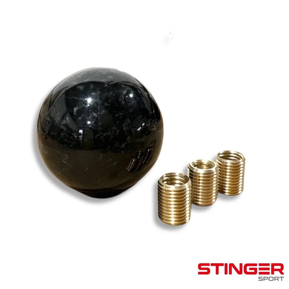 Ручка КПП универсальная (шар), кованый карбон резьбовое соединение