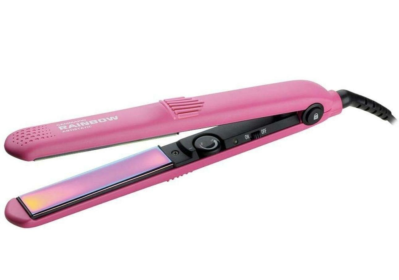 Выпрямитель для волос профессиональный Gamma Piu Rainbow Pink с титановым покрытием
