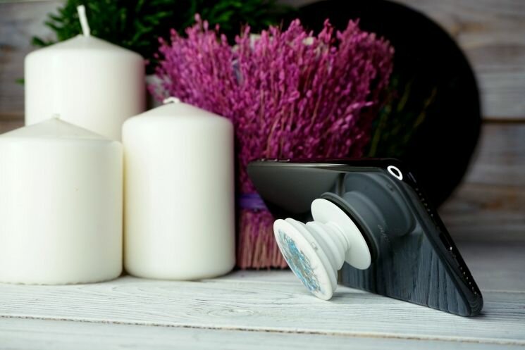 ПопСокет держатель для телефона EPOXYMASTER, белый — фото 1