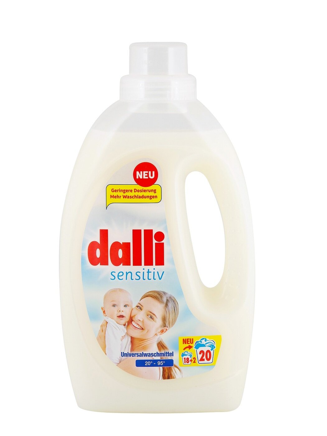 Концентрированный гель для белого и цветного детского белья Dalli Sensitiv, 1,1 литра, 20 стирок (Германия)