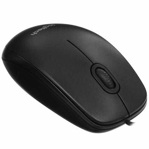 Мышь проводная Logitech B100 [910-005547] черный — фото 1