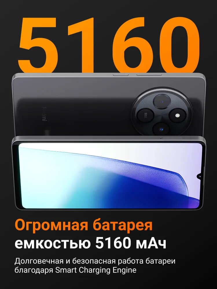 Смартфон Redmi 14C 8/256GB, 120Гц, 50МП, EAC, Русский язык，Быстрая зарядка, Зеленый. — фото 1