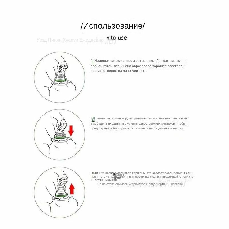 Изображение Устройство для спасения от удушья, Домашняя аптечка для искусственного дыхания для взрослых и Детей, Дыхательный аппарат (Automatic Choking Rescue Device)