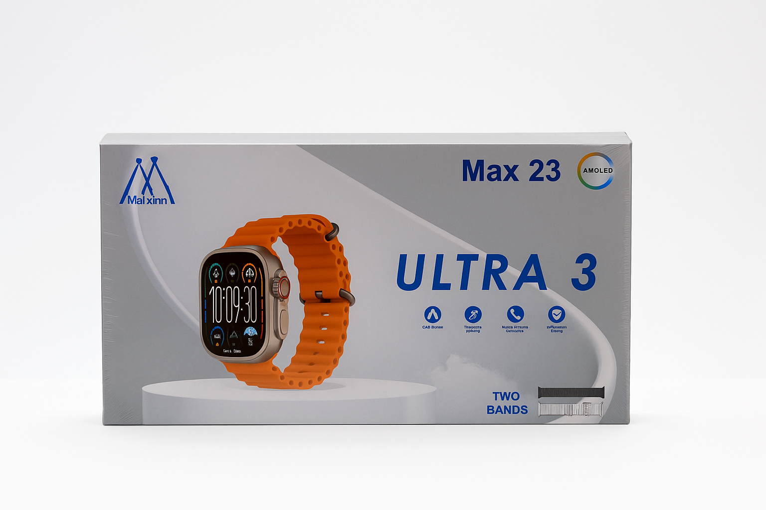 Смарт-часы Maixinn Ultra 3, AMOLED-экран, спортивные режимы, 800 мАч