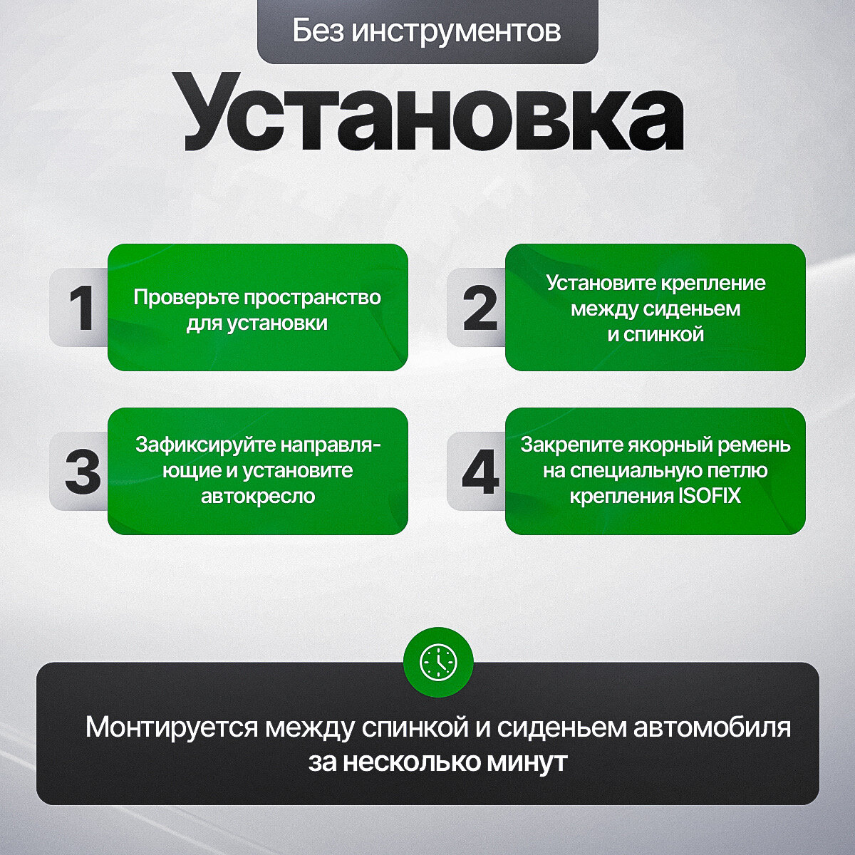 Крепление ISOFIX/изофикс для автокресла, бустера и люльки — фото 1