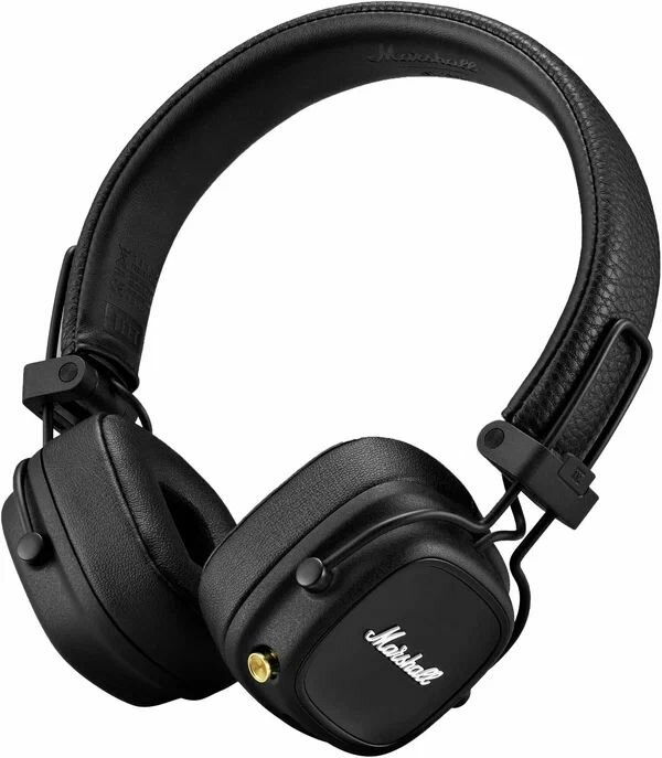 Наушники Marshall Major IV, Bluetooth 5.0, до 80 ч работы, шумоподавление, чёрные