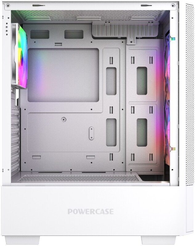 Корпус Powercase Mistral AY3W ARGB, белый (CMAYW-A3) — фото 1