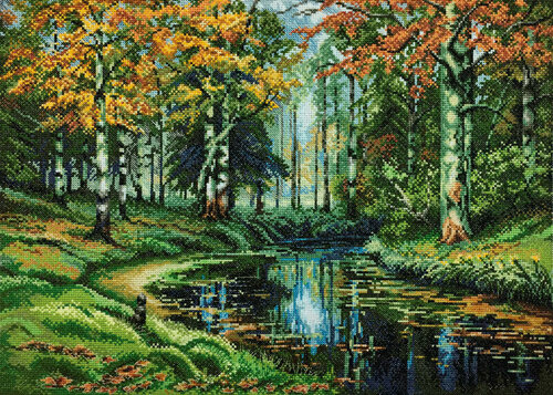 Изображение товара Набор для вышивания "Тихая речка" 40х30см, 02.010.19