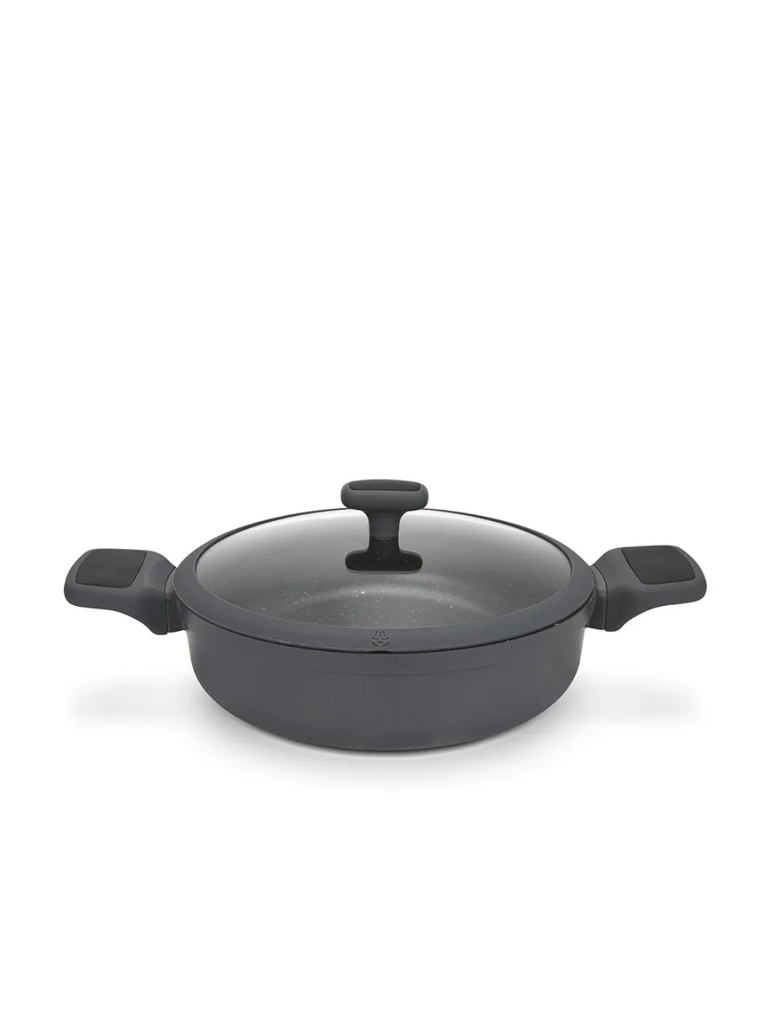 Сотейник антипригарный FISSMAN TITANIUM PRO 14586, 28×8 см, 4,3 л, со стеклянной крышкой