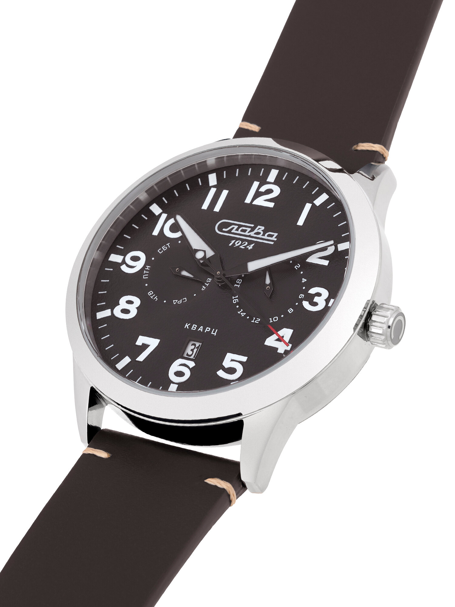 Наручные часы Слава Традиция, черный — фото 1