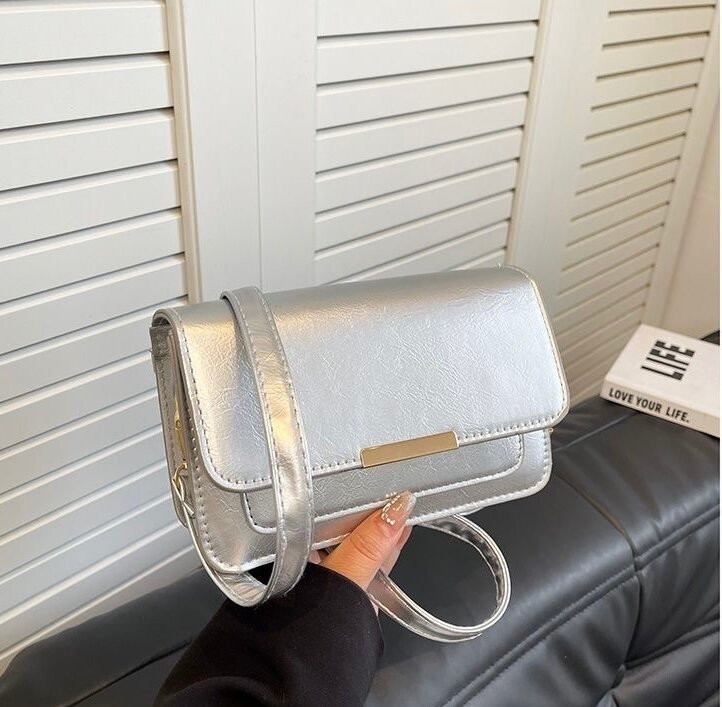 Сумка кросс-боди , серебристый — фото 1