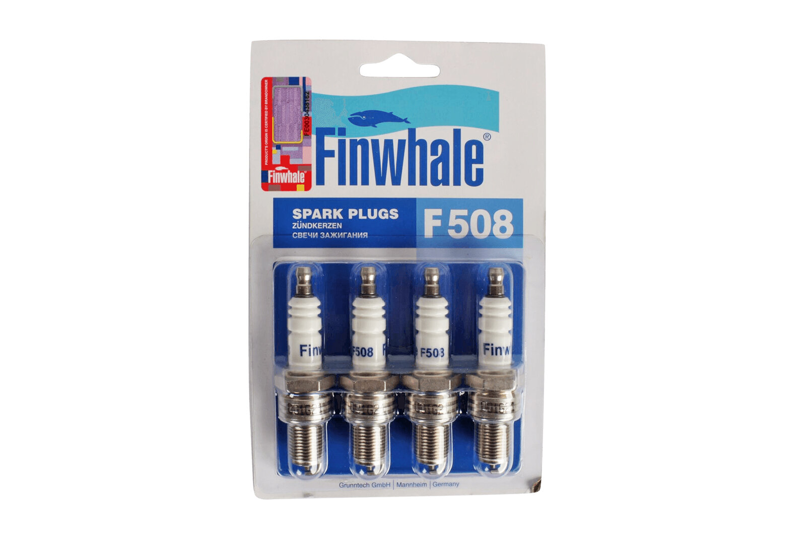 Свеча зажигания FINWHALE ВАЗ-2108 комплект 4 шт. блистер