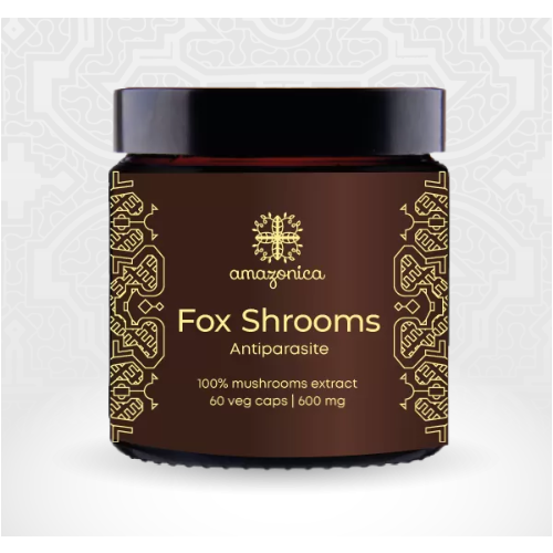 Fox shrooms Antiparasite - экстракт лисичек 60 капсул