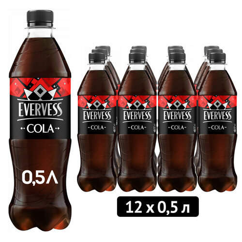 Газированный напиток Evervess Cola, 0.33 л, металлическая бутылка, 12 шт.