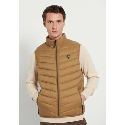 фото Жилет funky buddha, размер m, бежевый