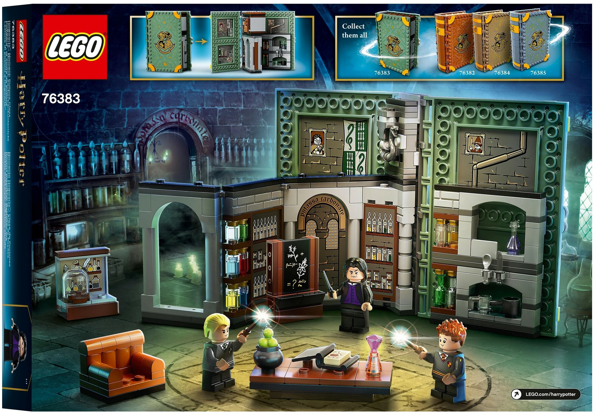 Конструктор LEGO Harry Potter 76383 Учёба в Хогвартсе: Урок зельеварения, 271 дет.