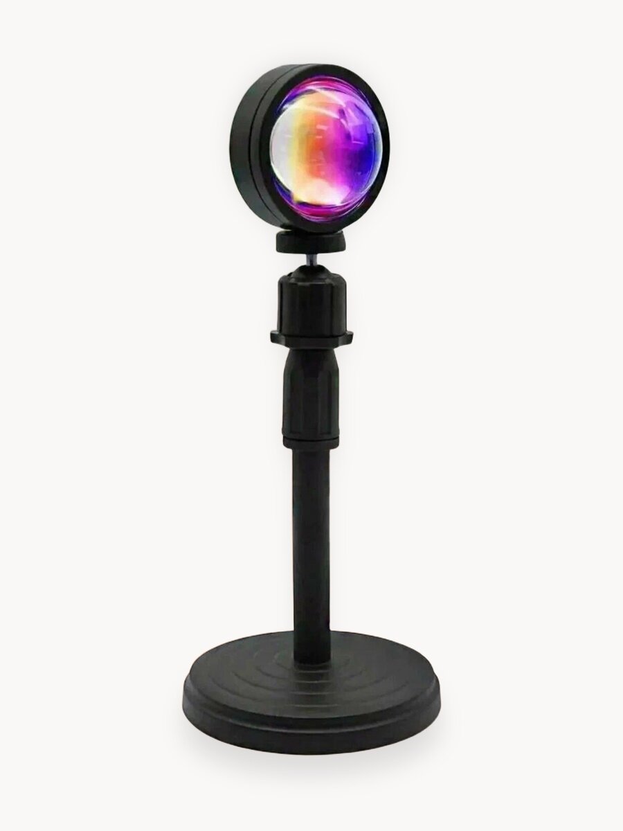 Светильник-проектор заката LED — атмосферный светильник для дома и фото Sunset Lamp