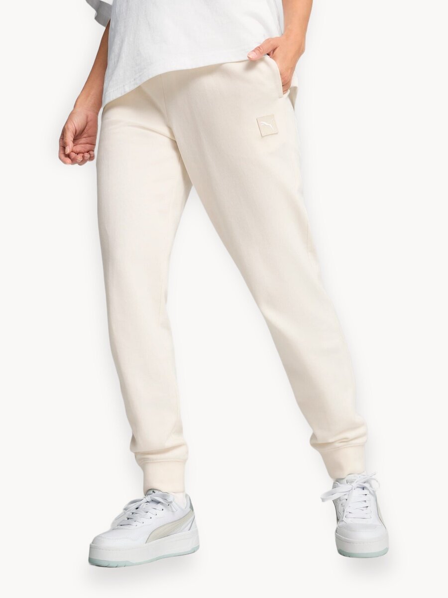 Брюки спортивные PUMA ESS ELEVATED TR cl, размер XS, бежевый