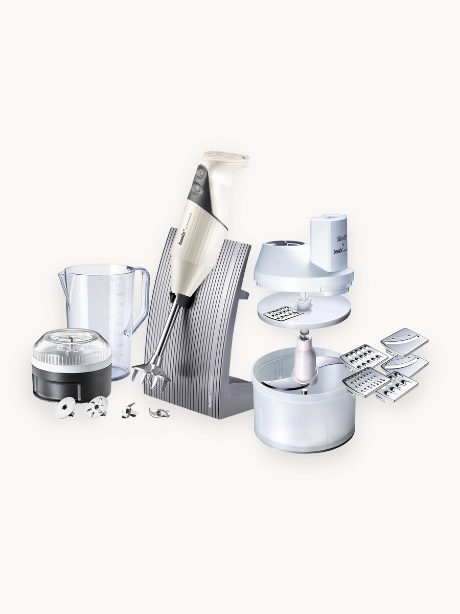 Блендер BAMIX SuperBox M200 Cream, 200 Вт, оцинкованная латунь