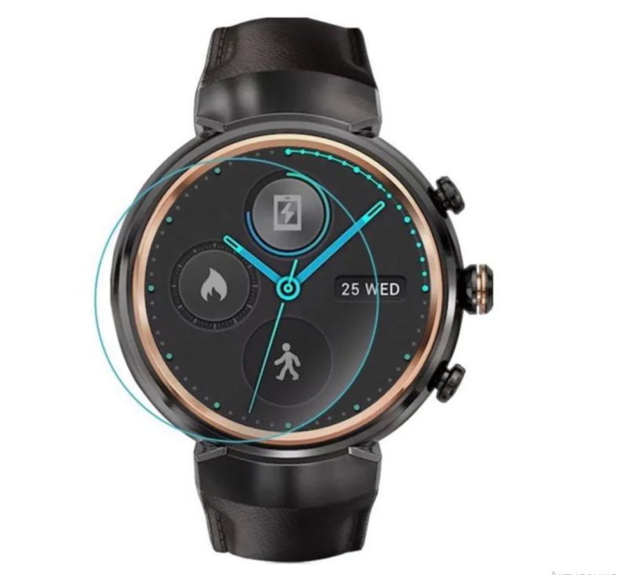 фото Защитная пленка MyPads для смарт-часов ASUS ZenWatch 3 (WI503Q) глянцевая