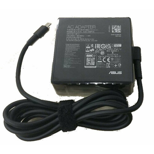 блок питания для ноутбука lenovo 20v 8 5a 170w 7 9x5 5mm 8pin fsp170 rab 54y8838 hc org Блок питания для ноутбука Asus Type-C, 100W (20V, 5A) без сетевого кабеля, ORG (Прямоугольный)