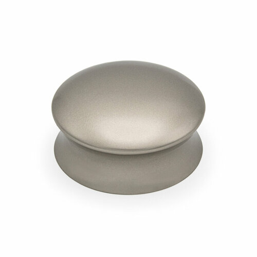 Ручка мебельная, кнопка никель, d50 мм